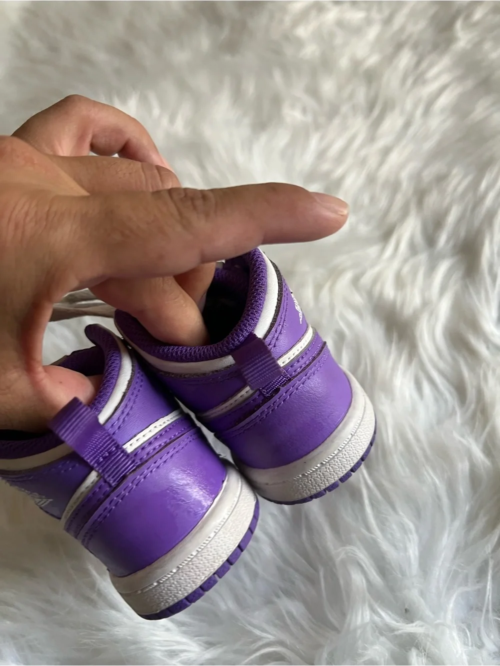 Toddler Jordan Purple/White Sneakers 6C